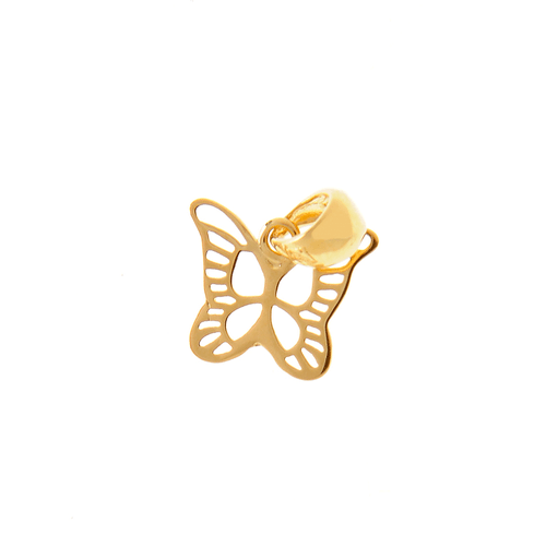 Pandantiv fluture gratios , placat cu aur