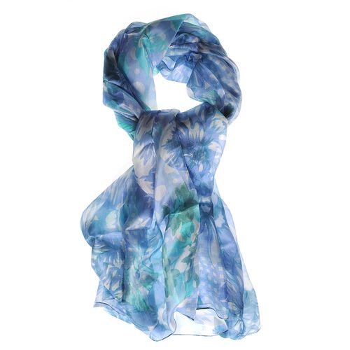 Esarfa mare matase, aqua - esarfa mare matase, aqua