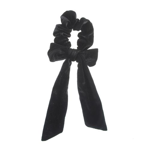 Elastic catifelat, negru