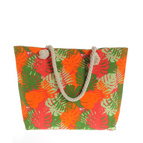 Geanta de plaja, print tropical