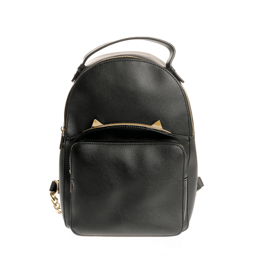 Rucsac negru, cu accente metalice