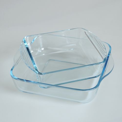 Set 2 vase sticla pentru cuptor