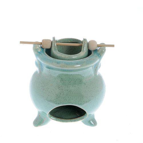 Suport aromaterapie, ceramica turcoaz