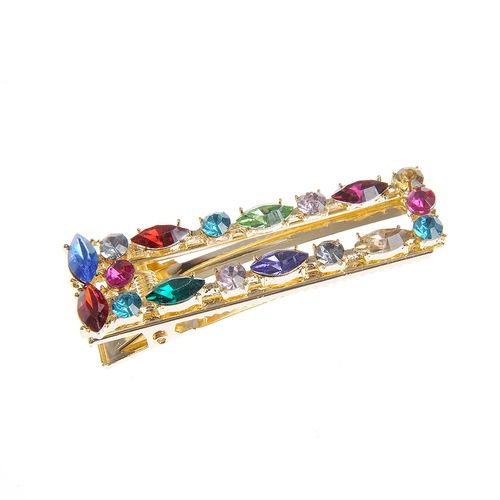 Agrafa dreptunghiulara eleganta, multicolora