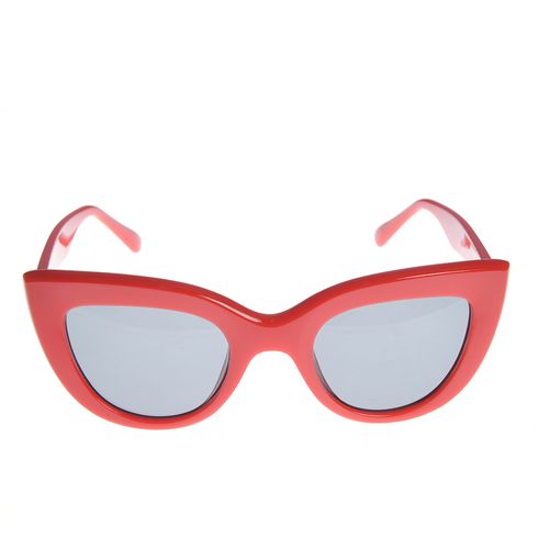 Ochelari cat-eyes rame rosii