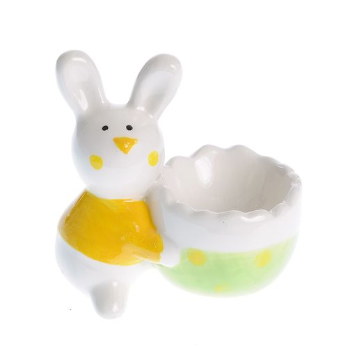 Suport ceramic pentru ou, iepure