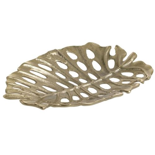 Platou decorativ, forma frunza