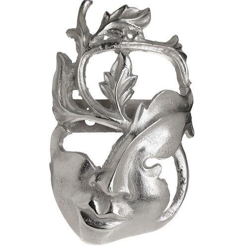 Masca decorativa, argintie
