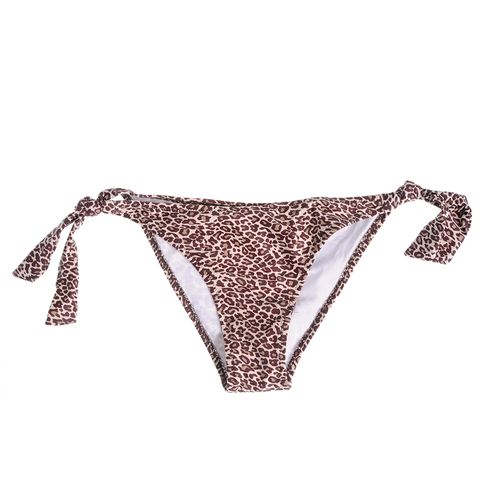 Slip animal print, bretele laterale