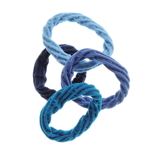 Set 4 elastice albastre, plasa