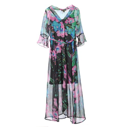 Rochie lunga, print floral