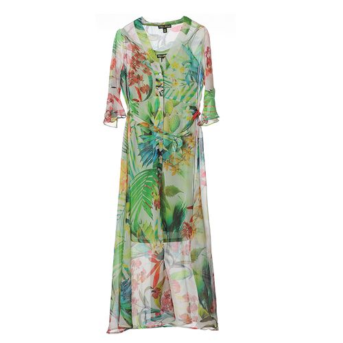 Rochie lunga, print exotic