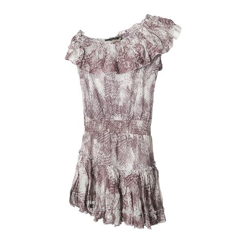 Rochie pe un umar, animal print