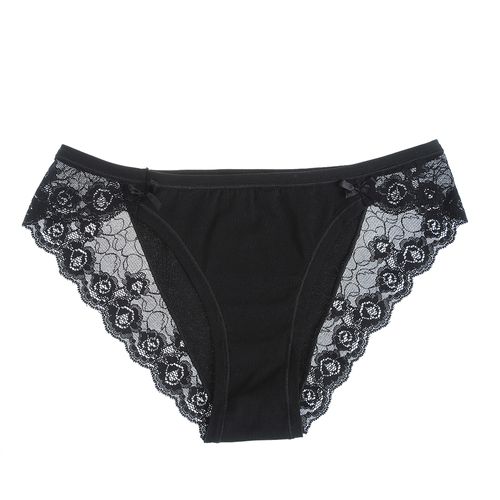 Chilot hipster negru cu dantela laterala