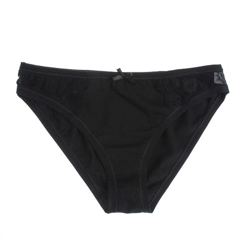 Chilot negru bumbac, margini elastice