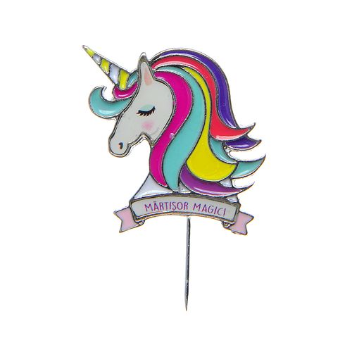 Brosa martisor unicorn