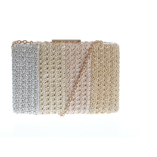 Geanta ferma clutch impletit