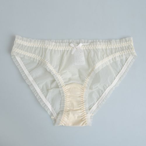 Chilot ivoire transparent cu croiala clasica
