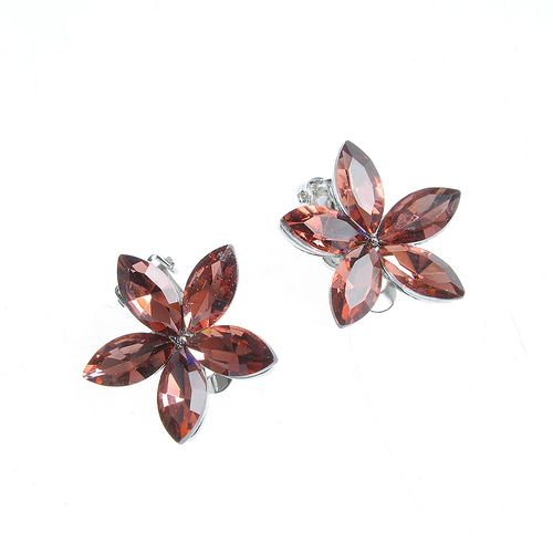 Cercei floare grena cu clips