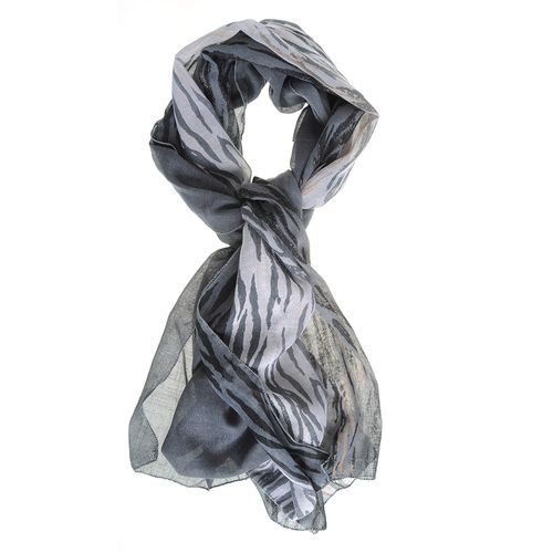 Esarfa gri print modern