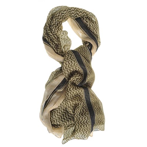 Esarfa dreptunghiulara print kaki