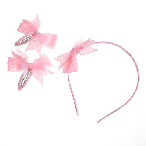 Set accesorii par roz pentru fetite