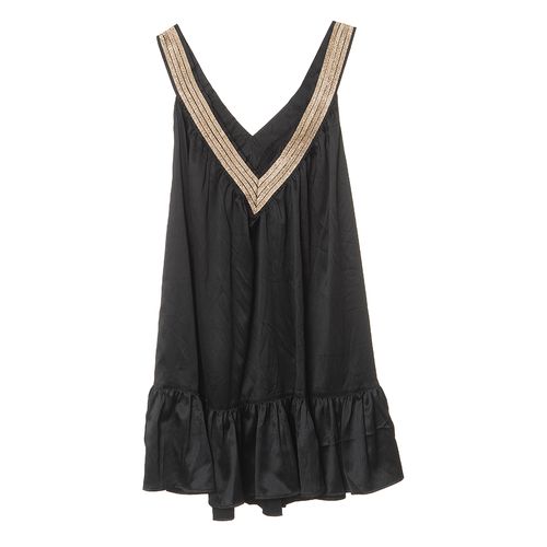 Rochie cu dungi aurii