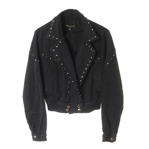 Geaca neagra denim