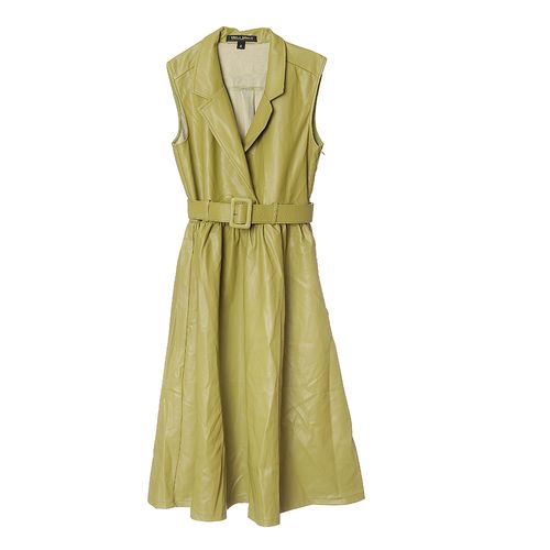 Rochie kaki aspect piele