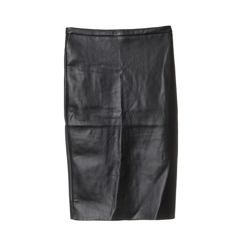 Fusta conica aspect piele