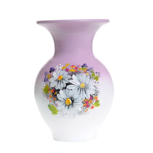 Vaza ceramica flori multicolore
