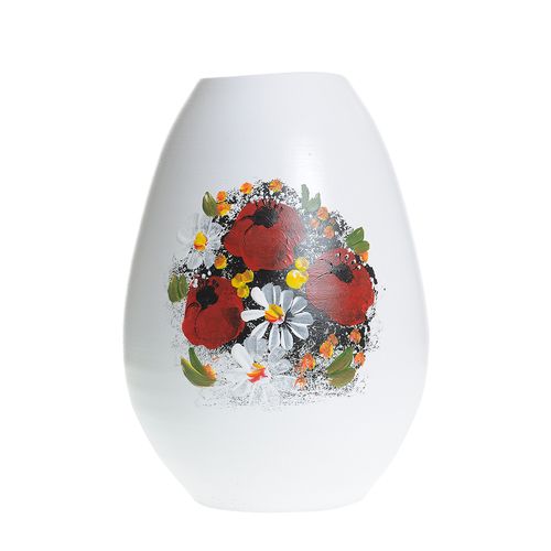 Vaza ceramica cu maci