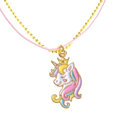 Colier dublu unicorn