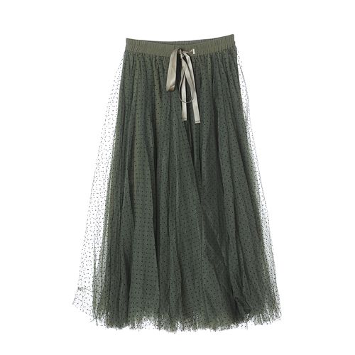 Fusta tutu kaki buline