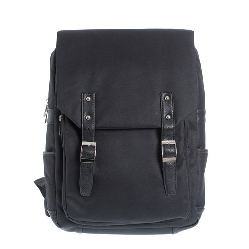Rucsac negru cu catarame