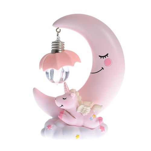 Lampa roz luna unicorn