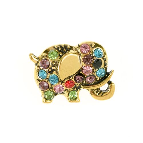Brosa martisor elefant colorat