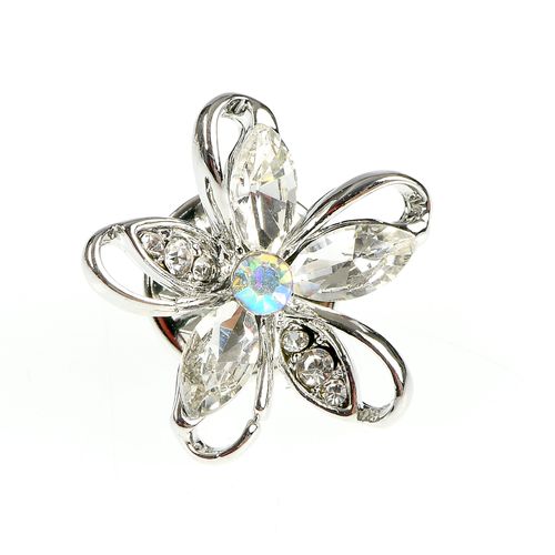Brosa argintie floare martisor