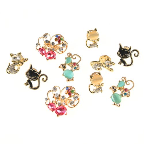 Set 10 brose martisor pisici