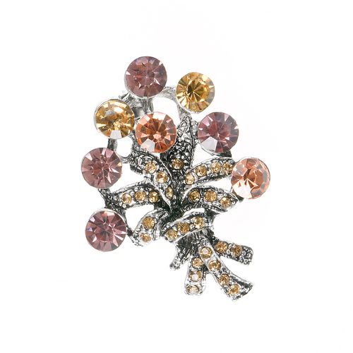 Brosa martisor buchet roz
