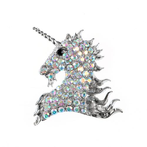 Martisor unicorn argintiu
