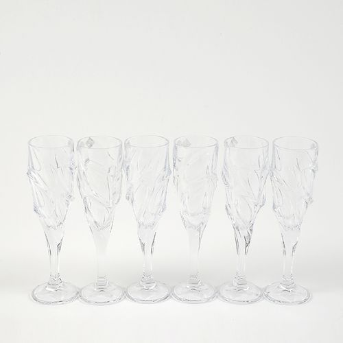 Set 6 pahare cristal flute