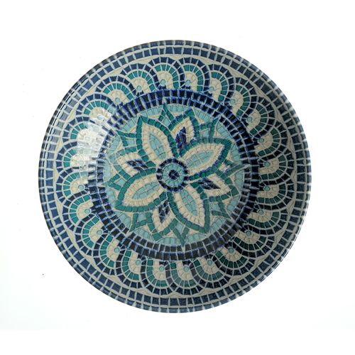 Bol ceramic albastru 19.5 x 5.3cm
