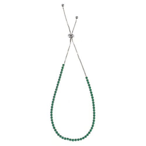 Bratara argint zirconiu verde