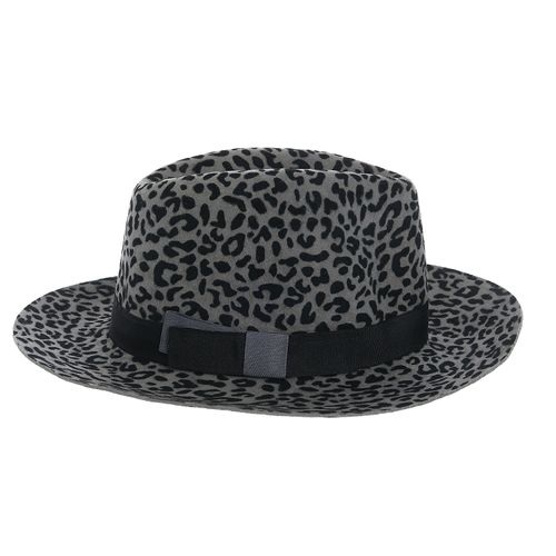 Palarie lana gri leopard