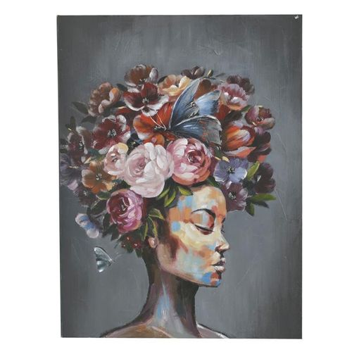Tablou Canvas Doamna cu flori