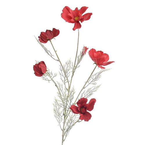 Ramura artificiala cu flori rosii
