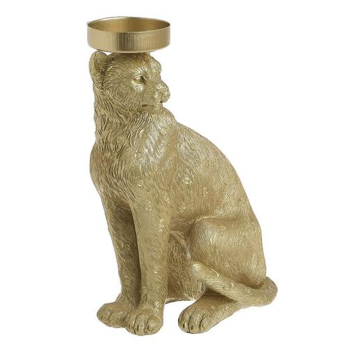 Suport lumanare tip statueta leopard