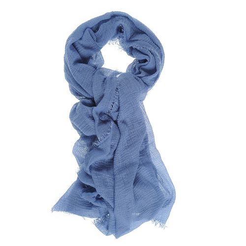 Esarfa creponata bleu