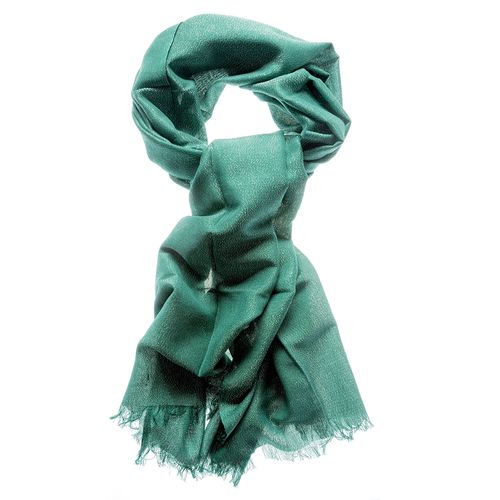 Esarfa verde din vascoza